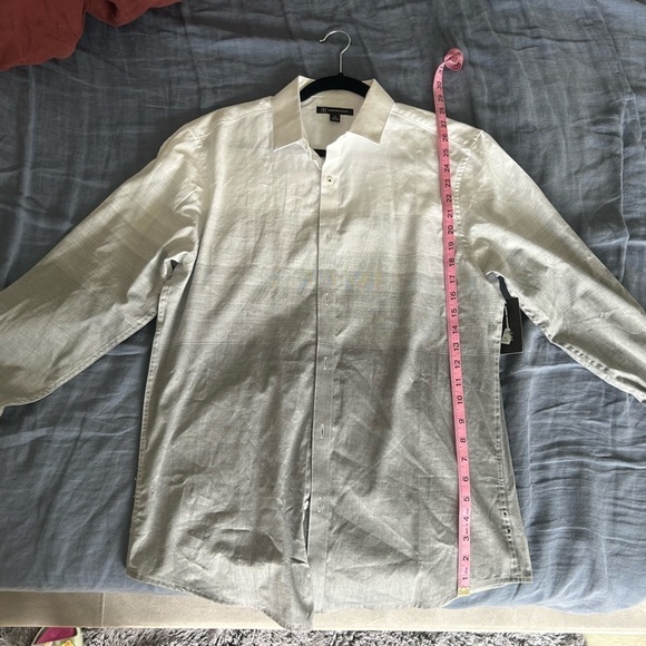 NWT INC international concepts button up shirt black white size M​​ - Picture 4 of 6